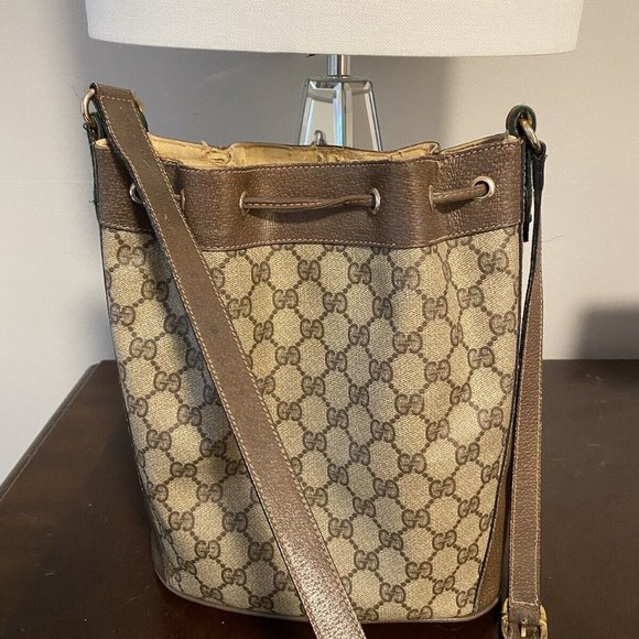 Gucci Bucket Bag, Brown, Authentic, - Picture 7 of 7